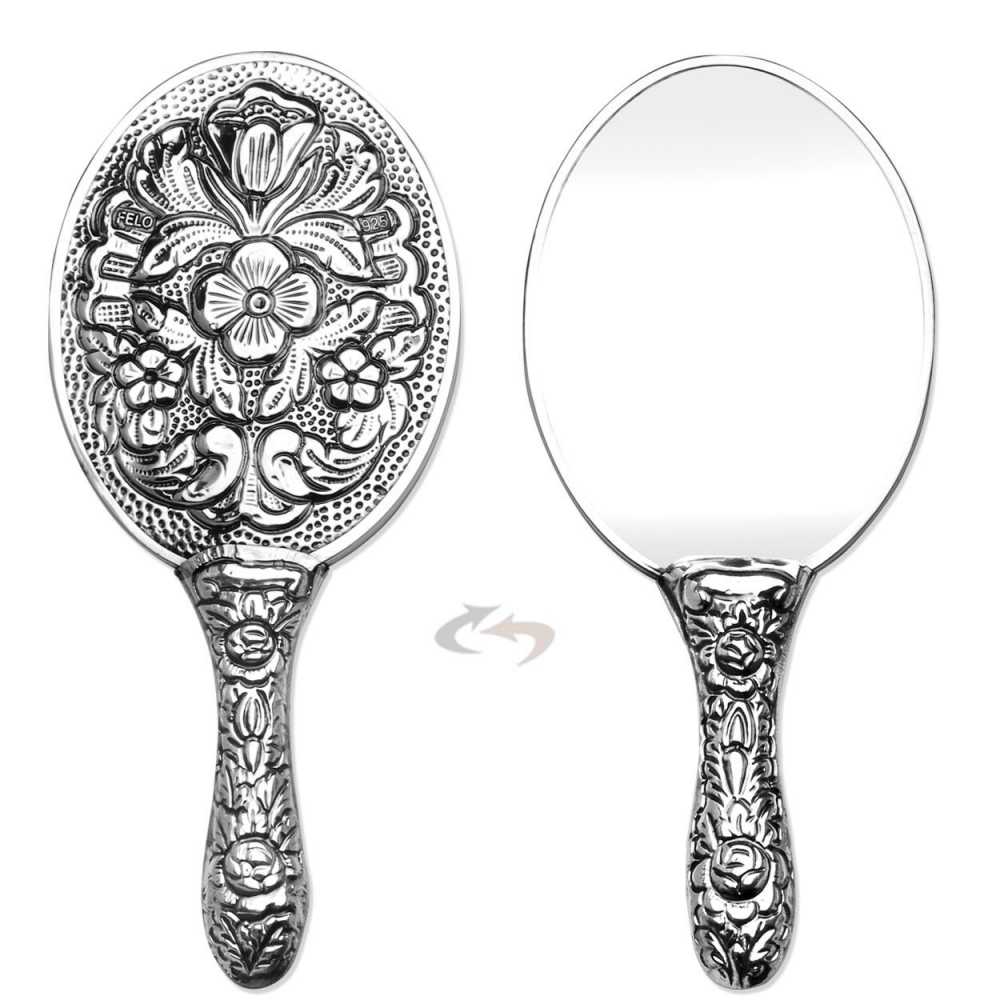 925 Ayar Gümüş Çiçek Tasarımlı Ayna 002 Model 6