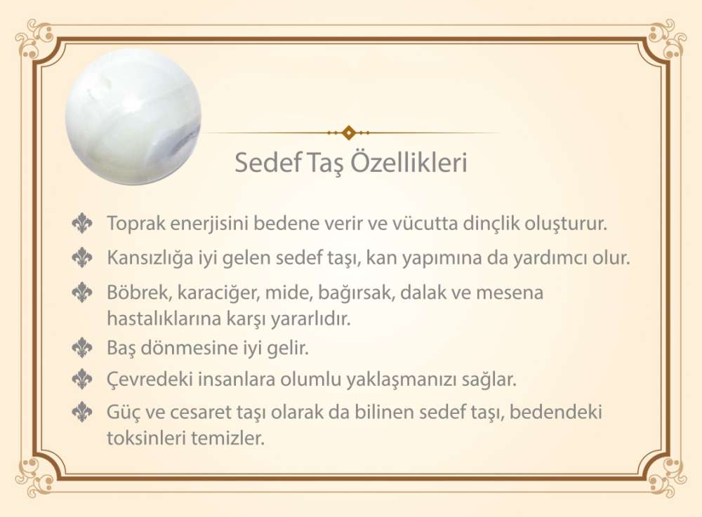 Okyanus Sedefi Üzerine Sedef Kakma Kayı Motifli El İşçiliği 925 Ayar Gümüş Yüzük - 2