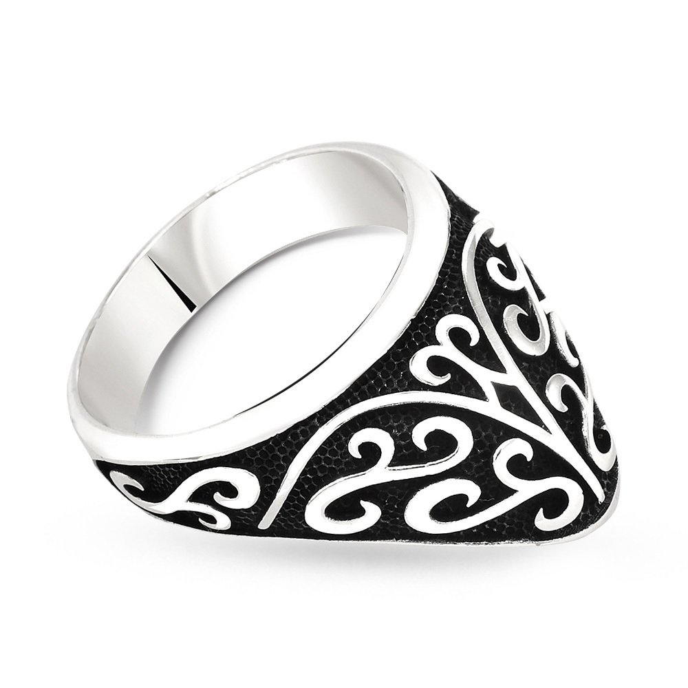 Özel Tasarım 925 Ayar Gümüş Okçu (Zihgir) Yüzüğü