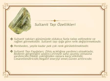 Baget Kesim Zultanit Taşlı Yanları Gotik Süslemeli 925 Ayar Gümüş Erkek Yüzük - Thumbnail