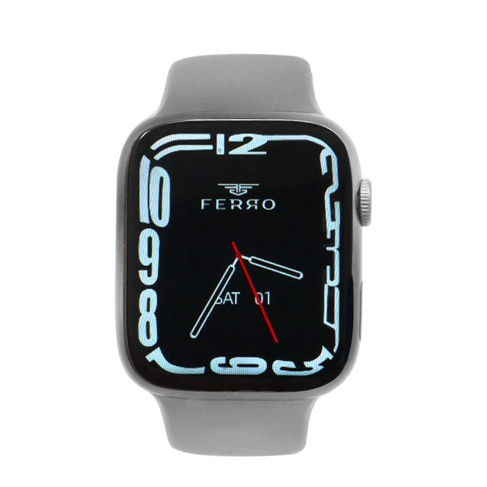 Ferro Gri Renk Silikon Kordonlu Akıllı Saat TH-FSW1108-CY