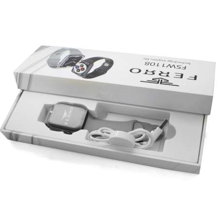 Ferro Gri Renk Silikon Kordonlu Akıllı Saat TH-FSW1108-CY - Thumbnail