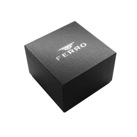 Ferro Gri & Siyah Renk Değiştirilebilir Kordonlu Erkek Kol Saati TH-FM110047A-V - Thumbnail