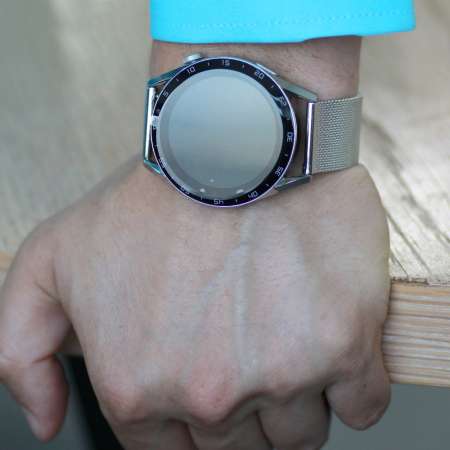 Ferro Gümüş Renk Hasır Kordonlu Akıllı Saat TH-FSW1109C-A - Thumbnail