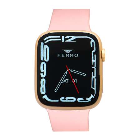 Ferro Pembe Renk Silikon Kordonlu Akıllı Saat TH-FSW1108-C - Thumbnail