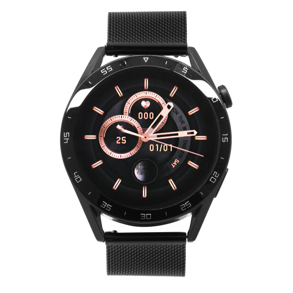 Ferro Siyah Renk Hasır Kordonlu Akıllı Saat TH-FSW1109B-G