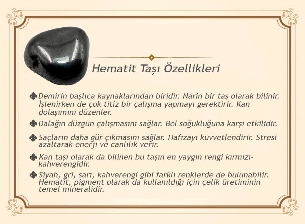 Hem Bileklik - Hem Kolye - Hem Tesbih 99'lu Hematit Doğaltaş Takı