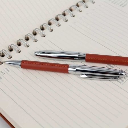 İsme özel ikili Kalem ve Anahtarlık Seti Taba - Thumbnail