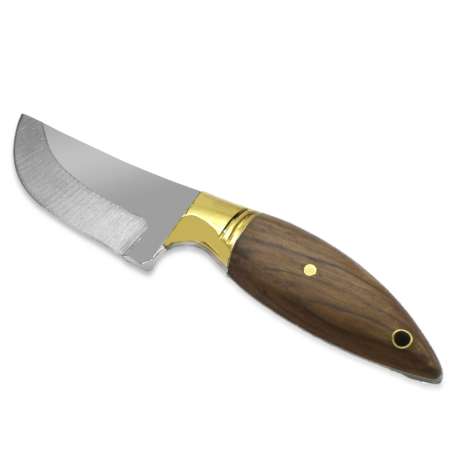 Özel Kutulu Kök Ceviz Ağacı Kabzalı Mini Barınlı Kişiye Özel İsim Yazılı 4116 Çelik Avcı/Kamp Bıçağı - Thumbnail