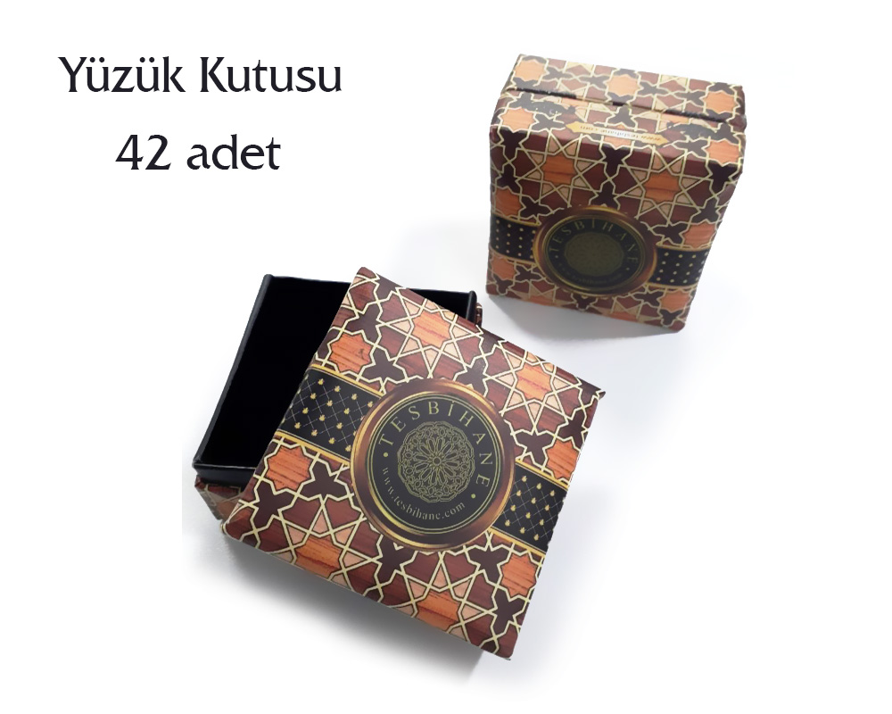 Tesbihane logolu yüzük kutusu (1 Paket)